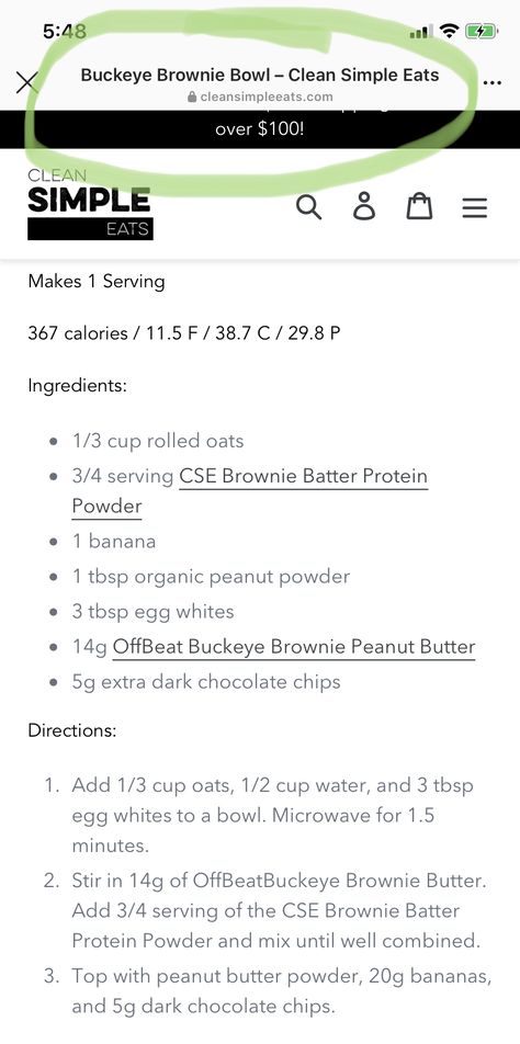 Clean Simple Eats Protein Shake, Clean Simple Eats Brownie Batter Recipes, Pb2 Brownie Mix Recipes, Blendjet Smoothies, Brownie Bowl, Brownie Batter Protein Shake, Low Cal Brownie Batter, Brownie Bowls, Brownie Batter Protein Overnight Oats