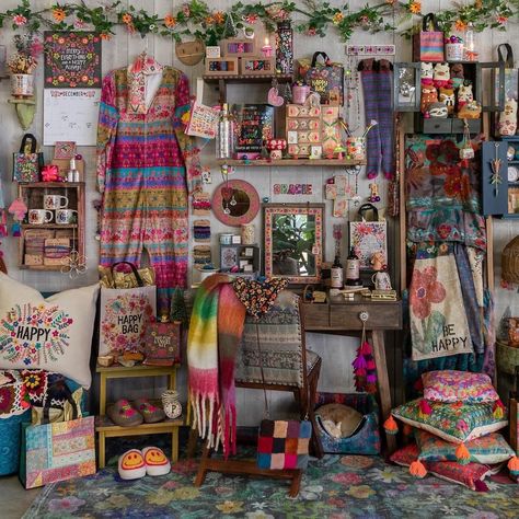 Maximalist Store Design, Indian Botique Interiors Ideas, Vintage Boho Shop Display, Boho Maximalism Pink, Hippie Room Curtains & Drapes, Hippie Bedroom Decor, Boho Store, Hippie Bedroom, Boho Chic Bags