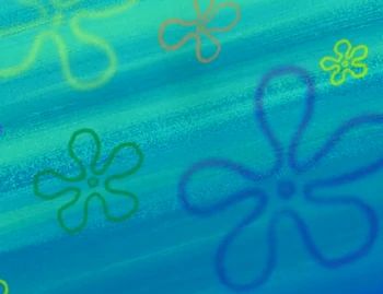 Flower clouds | Encyclopedia SpongeBobia | Fandom Spongebob Sky Flowers, Spongebob Chalk Art, Spongebob Flowers, Spongebob Background, Hawaii Nails, Sky Poster, Spongebob Painting, Chalk Wall, Sidewalk Chalk Art