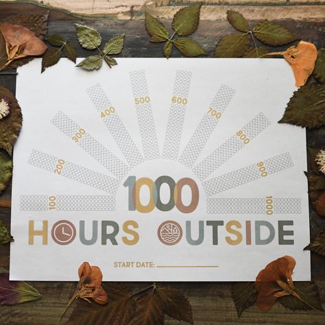 1000 Hours Outside, Hours Tracker, Recess Time, Outside Activities, Soccer Drills, Time Kids, Bullet Journaling, Children And Family, High School Students