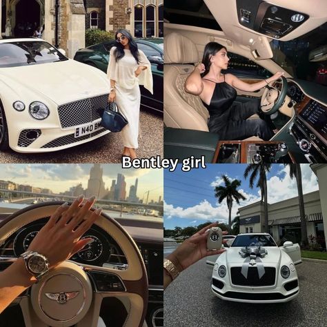 Which car girl are you? #cargirl#cargirls#ferrari#bmw#bentley#astonmartin#mercedes#audi#porsche#lamborghini Classy Cars For Women, Bentley Car Aesthetic, Luxury Car Aesthetic, Car Bentley, Porsche Girl, Wealthy Lifestyle Luxury, Wealthy Lifestyle, Aesthetic Ig, Pretty Bike