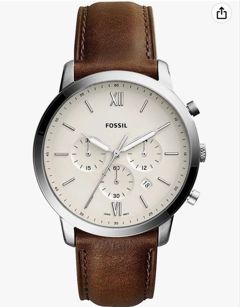 Want to show up in style? $83.06 TODAY #fancy #ad #mensfashion #menswear #menswear #watch #fossil #flex Fossil Watches For Men, Brown Leather Strap Watch, Timeless Watches, Swiss Army Watches, Brown Watches, Brown Leather Watch, Mens Chronograph, Chronograph Watch Men, Fossil Watch