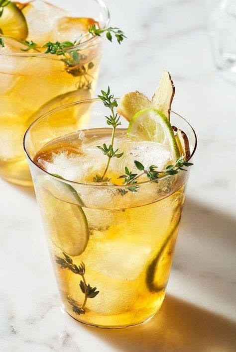 Our best iced tea recipes include options for tried-and-true favorites like chamomile and herbal to fruity and coconut-flavored teas. Each will keep you cool and refreshed all summer long, like this Rooibos Limeade recipe. #summerdrinkrecipes #tearecipes #lemonaderecipes #marthastewart #drinkrecipes #drinkideas #fundrinkrecipes Limeade Recipe, Making Iced Tea, Make Simple Syrup, Herbal Teas Recipes, Iced Tea Recipes, Tea Cocktails, Summer Tea, Arnold Palmer, Rooibos Tea