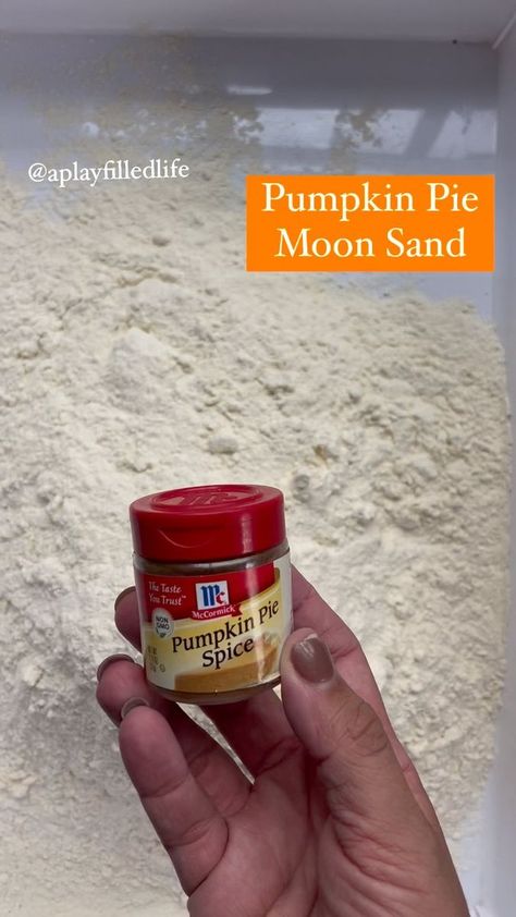 A Play Filled Life on Reels | A Play Filled Life · Original audio Pumpkin Scented Moon Sand, Sand Recipe, Pumpkin Moon, Moon Sand, Preschool Fall, Pumpkin Pie Spice, Fall Fun, Vegetable Oil, Future Kids