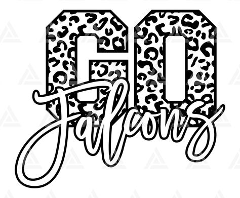 Falcons Shirts Ideas, Falcons Svg, Atlanta Falcons Svg, Atlanta Falcons Logo, Leopard Svg, Falcons Football, Go Team, Cricut Png, Spirit Shirts