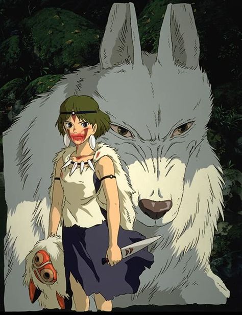 Princess Mononoke, Ghibli Movies, White