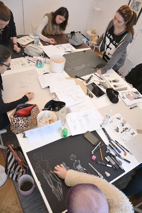 Fashion Major, Fashion Design Classes, Fashion Dream Job, Fashion Designer Studio, Fashion Jobs, Fashion Student, Fashion School, Career Fashion, Fashion Sketchbook