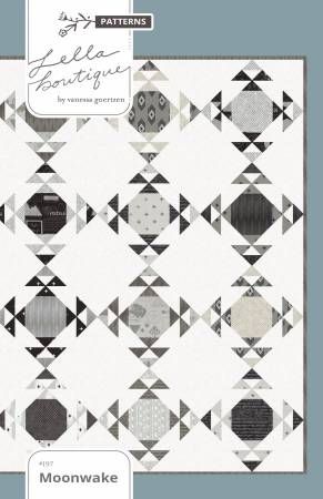 Moonwake - 705464042725 Grey Quilts, Fat Quarter Quilt, Boy Quilts, Traditional Quilts, Triangle Design, Fat Quarter Bundles, Quilt Kit, Pdf Patterns, Moda Fabrics