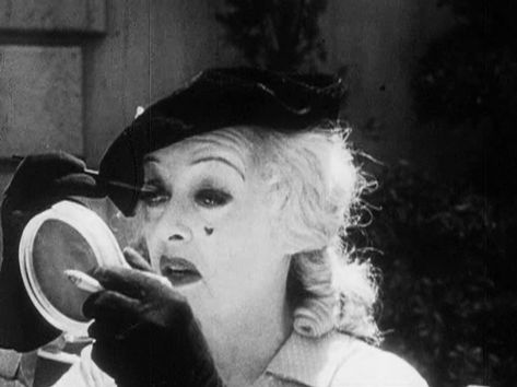 Getting all dolled up. Whatever Happened To Baby Jane, Actor Aesthetic, Bette Davis Eyes, Scene Makeup, Betty Davis, Baby Jane, Film Genres, Lush Cosmetics, Male Makeup