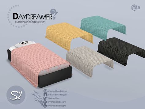 The Sims Resource - Daydreamer blanket toddler Sims 4 Blanket Cc, Sims 4 Blanket, Sims 4 Toddler Bed, The Sims 4 Cc Resource, Toddler Bed Blanket, Sims 4 Clutter, Sims 4 Toddler, Sims Community, Kids' Bed