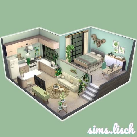 Sims 4 Loft, Bloxburg City, Sims 4 Houses Layout, Case Minecraft, Rumah Minecraft Sederhana, Roblox House, Sims Freeplay Houses, Houses Bloxburg, Bangunan Minecraft