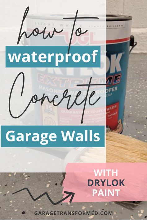 Keep your garage dry and protected! Learn how to waterproof your concrete garage walls with our step-by-step guide at Garage Transformed. Discover the best materials and techniques to prevent water damage and maintain your garage in top condition. Concrete Block Foundation, Garage Transformation, Concrete Garages, Concrete Garage, Cool Garages, Painted Trays, Latex Paint, Garage Walls, Paint Roller