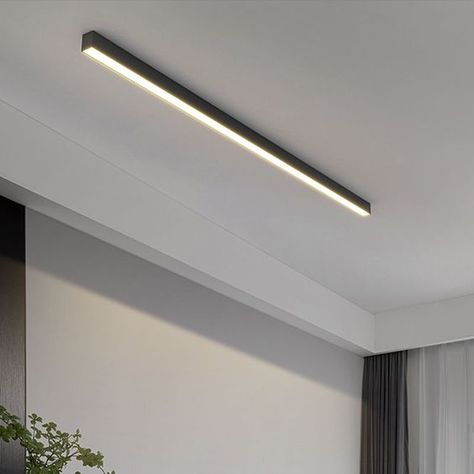 Modern LED Ceiling Light Long Strip Surface Mounted Ceiling Lamp Living Room Flush Mount Led Ceiling Lights, Surface Ceiling Light, Lighting For Bathroom Ceiling, Light Fittings Kitchen, Led Strip Ceiling Lighting Ideas, Bathroom Lamp Ceiling, Long Ceiling Light, Tube Lighting Ideas Ceilings, Surface Lights Ceiling