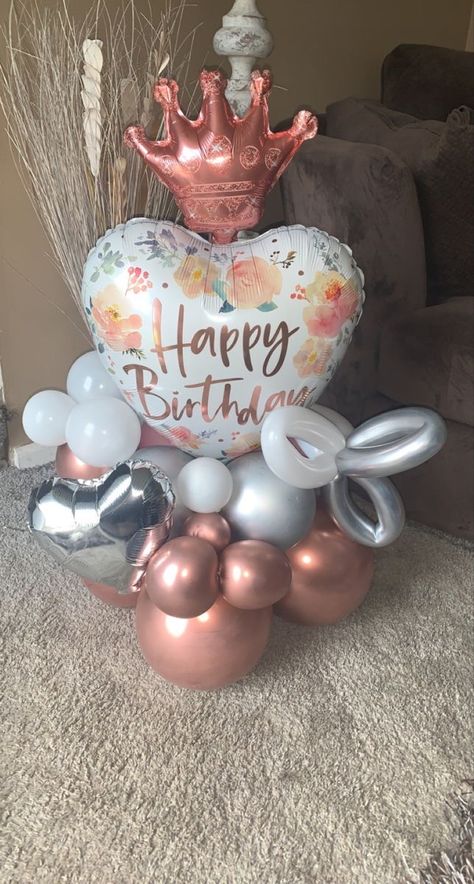 Small Birthday Balloon Bouquet, Small Balloon Bouquet Ideas, Happy Birthday Balloons Bouquet, Small Balloon Bouquet, Candy Balloons, Balloon Bouquet Diy, 50 Balloons, Balloon Garland Diy, Small Balloons