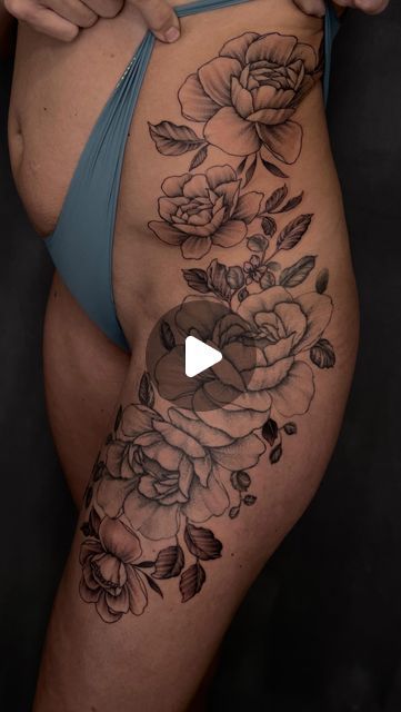 𝔟𝔲𝔰𝔥𝔦𝔡𝔬 𝔰𝔱𝔲𝔡𝔦𝔬 on Instagram: "Fine line floral side wrap. This piece was drawn directly on the body. Tattoos are never on a flat surface so begin proficient to draw on the body will alway ensure the design gets the love it needs." Side Piece Tattoos, Fine Line Floral, Fine Line, Body Tattoos, Flat Surface, The Body, Love It, To Draw, Siding