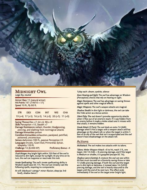 Monster Hunter Dnd, Dnd Low Level Monster, Druid Subclass Homebrew, Dnd Monsters Low Level Homebrew, Monster Stat Blocks 5e, Home Brew Dnd Monster, Dnd Stats, Dnd Races, Dungeon Master's Guide