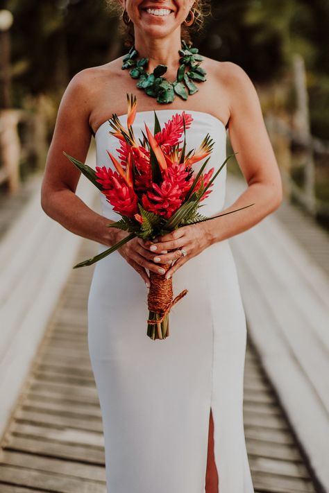 Hawaii Wedding Flowers The Bride, Wedding Tropical Bouquet, Hawaiian Wedding Flowers Bride Bouquets, Tropical Glam Wedding Bridesmaid Dresses, Tropical Desert Wedding, Hawaiian Bouquet Wedding, Small Tropical Bouquet, Exotic Flower Bouquet, Tropical Flower Bouquet Wedding