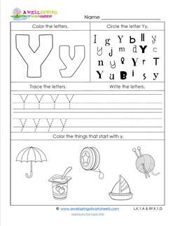 ABC Worksheets - Letter Y - Alphabet Worksheets Y Phonics Worksheet, Letter Y Preschool, Y Sound Worksheet, Letter Y Worksheets For Preschool, Letter Y Preschool Worksheets, Letter Y Activities, Y Worksheets Preschool, Y Worksheet, Letter Y Activities For Preschool