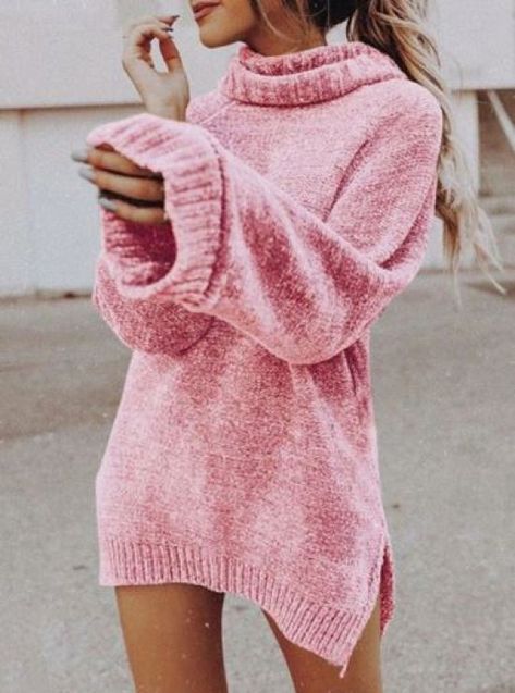 12 Comfy WFH Outfits That Aren't Sweats - Society19 Wfh Outfits, Plain Sweaters, Peacoats, Shift Dresses, Turtleneck Sweater Dress, Sweater Brands, Printed Shift Dress, Warm Outfits, Ladies Dress Design