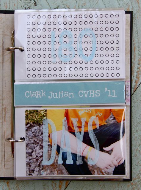 180 Days Photo Album Scrapbook. Stacy Julian. Album for high school senior year, with memorabilia, photos, and interview questions.  #scrapbooking Senior Year Scrapbook, Year Album, Photo Album Scrapbook, Graduation Scrapbook, Senior Year Of High School, Good Recipes, School Scrapbook, Senior Project, Scrapbook Room