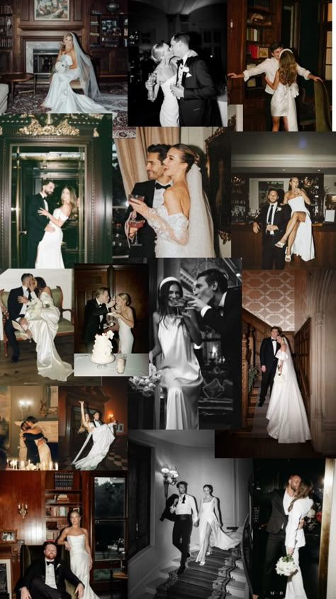 Classy Old Hollywood Wedding, All Black Wedding Guest Attire Pictures, Black Tie Wedding Photography, Vintage Hotel Wedding, Grooms Suite Ideas, Mafia Wedding Theme, Winter Civil Wedding, Editorial Style Wedding Photos, Black Wedding Guest Attire