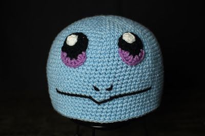 Pokemon Squirtle Hat - Free Crochet Pattern Crochet Pokemon Hats Free Pattern, Crochet Bulbasaur Hat Pattern Free, Pokemon Hat Crochet, Pokemon Squirtle Crochet Hat, Crocheted Pokemon Hats, Pikachu Hat, Pokemon Hat, Pokemon Crochet Pattern, Crochet Pokemon