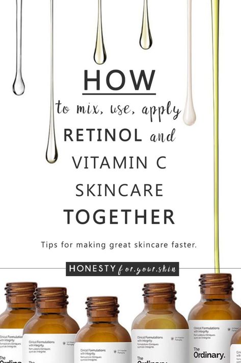 Retinol and vitamin C are both fantastic skincare superheroes for wrinkles, wrinkle prevention and wrinkle rewinding. But should you use retinol and vitamin C together? Do they play fair? Vitamin C And Retinol, Retinol And Vitamin C, Wrinkle Prevention, Skin Care Routine For 20s, Natural Hair Mask, Baking Soda Shampoo, Health Planner, Etude House, Best Anti Aging