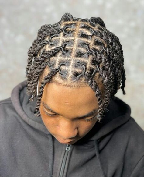 Two Strand Twist Hairstyles, Hairstyles For Black Men, Mens Twists Hairstyles, Braids Natural Hair, Hair Twists Black, Dread Hairstyles For Men, Natural Hair Men, Twists Braids, Boy Braids Hairstyles