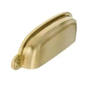 Garner 2-3/4 in. Satin Brass Cup Drawer Pull Brass Cup Pulls, Cup Drawer, Cup Drawer Pulls, Brass Drawer Pulls, Cup Pulls, Drawer Hardware, Cabinet And Drawer Pulls, Hardware Finishes, Home Hardware