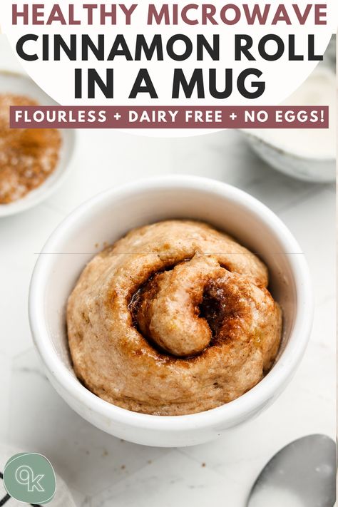 Cinnamon Roll In A Mug, Okonomi Kitchen, Gluten Free Bagels, Sugar Dough, Vegan Cinnamon Rolls, Mug Cakes, Mug Recipes, Gluten Free Sugar Free, In A Mug