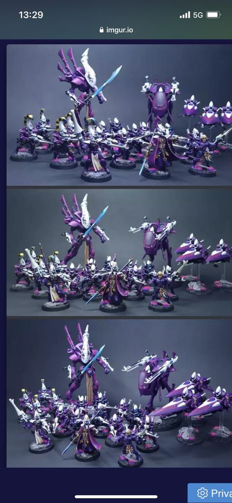 Eldar Craftworld Colours, Eldar Colour Scheme, Aeldari Colour Scheme, Warhammer 40k Miniatures Aeldari, Eldar Paint Schemes 40k, Eldar Color Schemes, Warhammer Color Schemes, Eldar 40k Color Schemes, Aeldari Paint Scheme