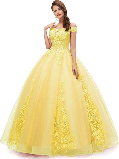 Quinceanera Dresses Yellow, Princesses Dresses, Quincenera Dresses, Yellow Wedding Dress, Victorian Dresses, Quinceñera Dresses, Dresses Yellow, Quinceanera Ideas, Prom Dresses Yellow