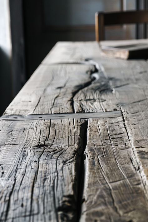 Wabi Sabi Dining Table: Natural Elegance - Quiet Minimal Wabi Sabi Luxury, Wabi Sabi Shelves, Raw Wood Texture, Wabi Sabi Lifestyle, Wabi Sabi Dining Table, Earthy House, Wabi Sabi Wood, Wabi Sabi Dining, Wabi Sabi Kitchen