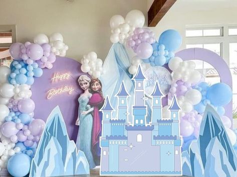 Frozen Party Backdrop, Frozen Birthday Party Decorations, Elsa Birthday Party, Frozen Decorations, Castle Party, Magical Party, Frozen Birthday Theme, Frozen Themed Birthday Party, Elsa Birthday