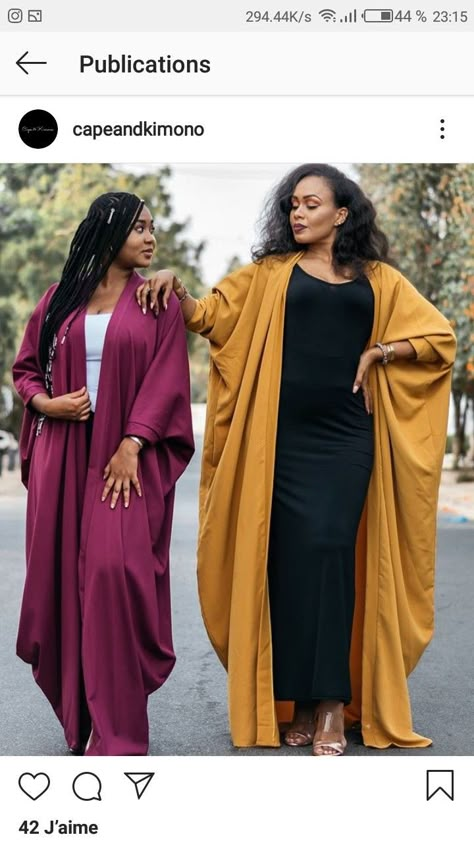 Modern Kimono Fashion Outfits, Modern Kimono Fashion, Long African Dresses, Mode Kimono, Best African Dresses, African Fashion Skirts, African Maxi Dresses, African Fashion Traditional, African Fashion Modern