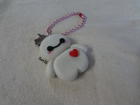 Chibi Baymax by dsam4 Bay Max, Luggage Tags Diy, Tang Yuan, Crazy Crafts, Diy Luggage, Diy Artwork, Pasta Francesa, Baymax, Pasta Flexible