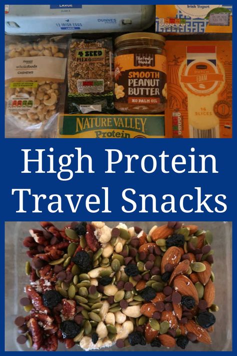 High Protein Travel Snacks – Best healthy high-protein snack ideas to pack for your trip for road, train or plane. High Protein Travel Snacks, Healthy Plane Snacks, Hi Protein Meals, Plane Snacks, Healthy High Protein Snacks, Plane Food, Protein Snack, Travel Snacks, Protein Meals