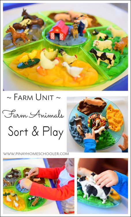 Playdough sort and play Farm Playdough Kit, Playdough Trays, Play Dough Invitation, Preschool Farm, Farm Theme Preschool, Farm Unit, Farm Preschool, Playdough Activities, Farm Activities