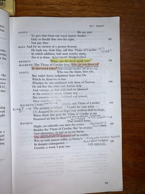 Macbeth Act 1 Scene 2 Annotations, Shakespeare Annotations, Macbeth Annotations, Macbeth Act 1, Macbeth Book, Gcse Notes, Macbeth Lessons, Script Analysis, English Gcse