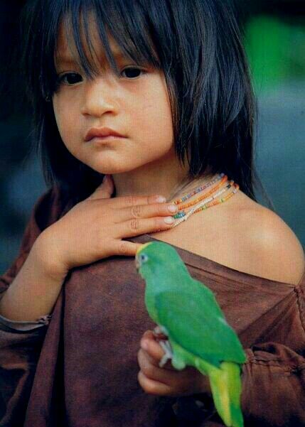 Rainforest People, Pet Pet, Kids Around The World, Native American Heritage, Amazon Rainforest, Animal Companions, People Of The World, The Amazon, Beautiful People