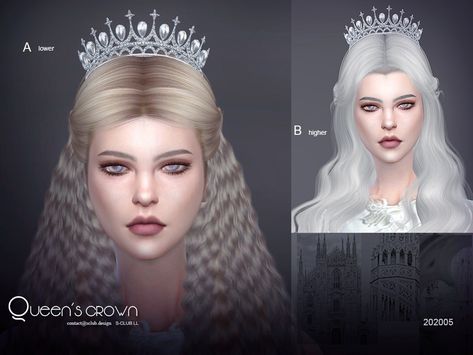 The queen's crown, hope you like, thank you. Found in TSR Category 'Sims 4 Female Hats' Sims Resource Hair, The Sims Resource Hair, Ts4 Accessories, Sims4 Mod, Sims Accessories, Medieval Crown, Sims Packs, The Sims 4 Packs, Queen Outfit