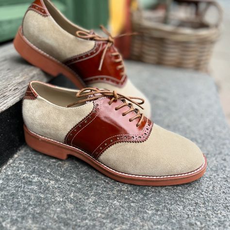 Mens saddle shoes