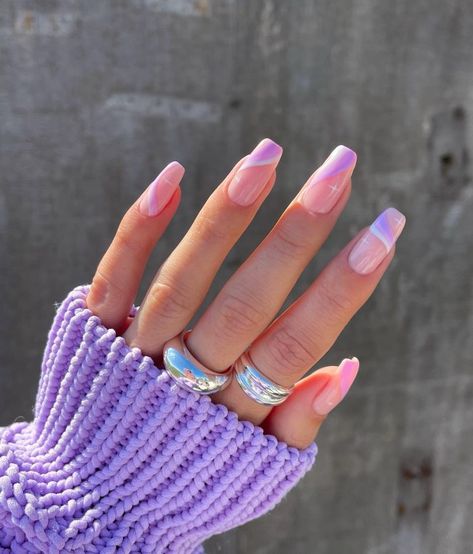 Purple Spring Nails: Embracing the Season's Palette with Style and Elegance - divagaze.com Purple Ballerina Nails, Purple Spring Nails, Purple Ballerina, Purple Tips, Purple Spring, Purple Nail Designs, Lavender Nails, Aesthetic Nails, Purple Nail