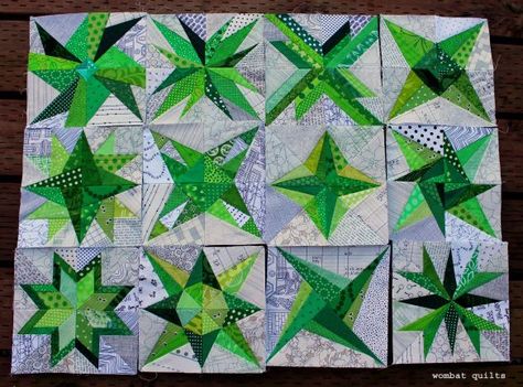 Paper piecing star overload | Wombat Quilts | Bloglovin’ Free Paper Piecing Patterns, Paper Piercing, Modern Quilt Blocks, Heart Fabric, Paper Pieced Quilt Patterns, Foundation Paper Piecing Patterns, Paper Quilt, Pieced Quilts, Paper Pieced Quilt