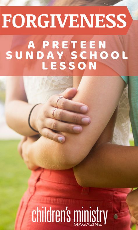 To help your preteens better understand forgiveness, here’s a quick and easy Bible study that you can use anytime. #childrensministrymagazine Teen Sunday School Lessons, Forgiveness Lesson, Teen Bible Lessons, Youth Sunday School Lessons, Youth Bible Lessons, Easy Bible Study, Free Sunday School Lessons, Youth Group Lessons, Teen Bible Study