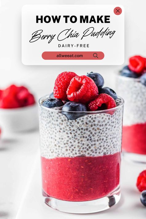 Dairy-Free Berry Chia Pudding 🍓✨  Savor this Berry Chia Pudding—a Healthy and Dairy-Free treat! With a simple Chia Seed Pudding recipe, it's also Vegan and perfect for any berry lover.  ✨ Save this Pin for a delicious Berry Pudding!  #DairyFreeChiaPudding #BerryChiaPudding #ChiaPuddingRecipe #HealthyChiaPudding #DairyFreePudding #BerryPudding #ChiaSeedPudding #VeganChiaPudding #ChiaPuddingWithBerries #SimpleBerryPudding Simple Chia Seed Pudding, Breakfast Chia Seeds, Berry Chia Pudding, Berry Pudding, Chai Pudding, Easy Chia Seed Pudding, Dairy Free Pudding, Chia Seed Pudding Recipe, Portable Breakfast