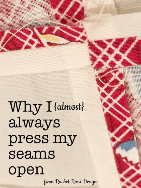 Why I (Almost) Always Press Seams Open | Rachel Rossi Quilt Instructions, Tips Sewing, Flannel Quilts, Sewing Stitches, Open When, Sewing Skills, Sewing Gifts, Sewing Tips, Sewing Hacks