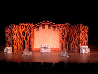 LANCE CARDINAL: SET DESIGN. Stones add a double layer of "place" location Minimalist Stage Design, The Magic Flute, Alvin Ailey, Stage Set Design, Set Design Theatre, Wood Backdrop, Theatre Design, Projection Mapping, Set Designs