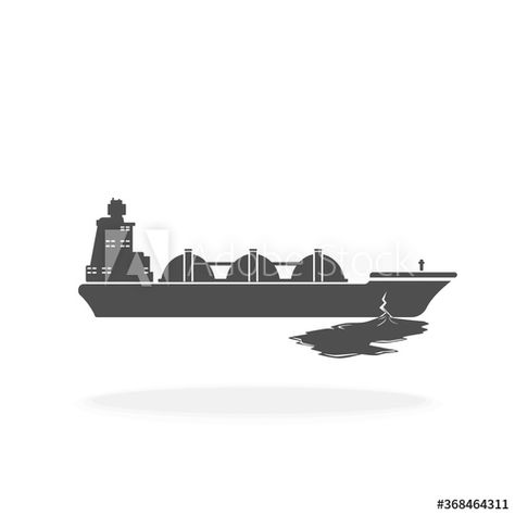 Oil Tanker With Oil Spill Ship Icon - Vector Illustration #AD , #Spill, #Tanker, #Oil, #Ship, #Illustration Ship Illustration, Biology Diagrams, Oil Tanker, Flyer Ideas, Oil Spill, Business Flyer, Creative Business, Biology, Stock Vector