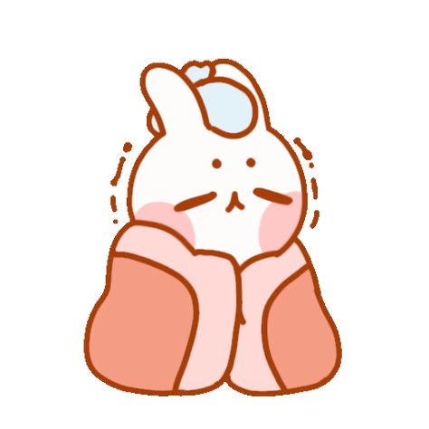 Feeling Sick GIF - Pocket Peaches Sick Cartoon Cute, Sick Gif, Sick Character, Sick Stickers, Sick Emoji, Bunny Emoji, Emote Ideas, Chibi Bunny, Discord Stickers